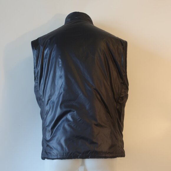 Mens ZeroSettanta Studio Navy Wool Blend Mixed Media Reversible Vest 54 US/44 CO - Picture 13 of 16